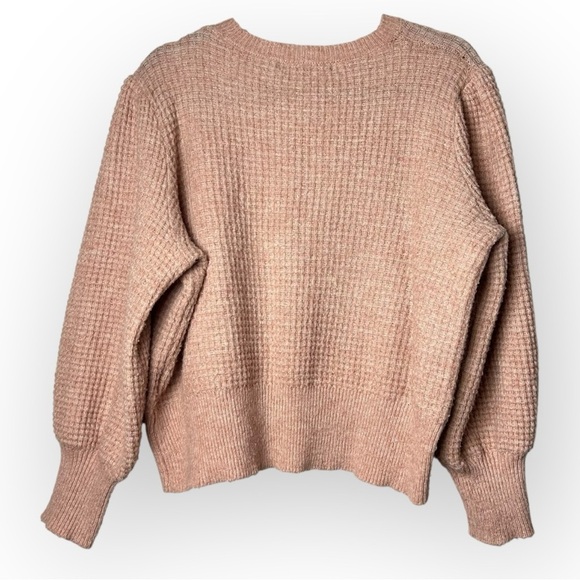 Vera Moda Baby Pink Cropped Knit Sweater XL - Picture 2 of 5